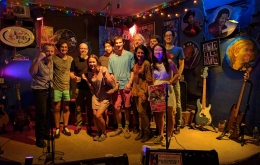 With the blues band in Tallahassee