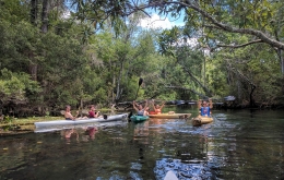 Kayaking group outing