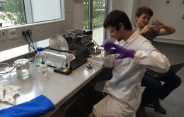 Undergraduate fun in lab